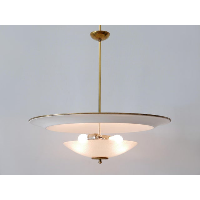 Large Mid-Century Modern UFO Ceiling or Pendant Lamp, Germany, 1950s For Sale - Image 9 of 18