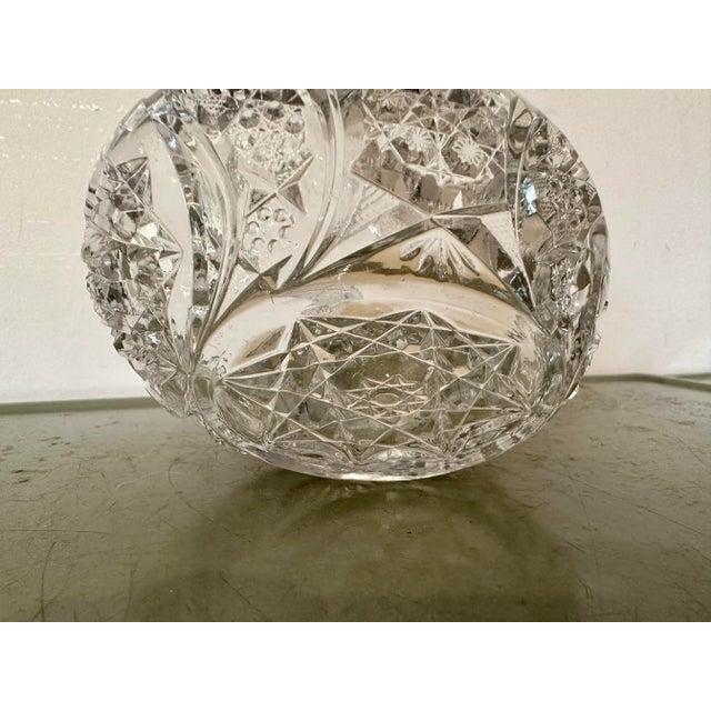 Vintage Glass Basket For Sale - Image 4 of 5