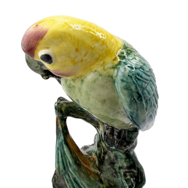 Vintage Stangl #3449 Hand-Painted Carolina Parakeet Figurine, Circa 1950 For Sale - Image 9 of 10