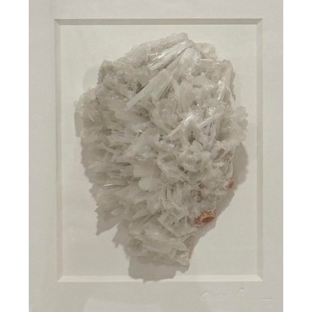 Contemporary Pheromone by Christopher Marley Scolecite on Stilbite Framed Mineral Specimen For Sale - Image 3 of 5