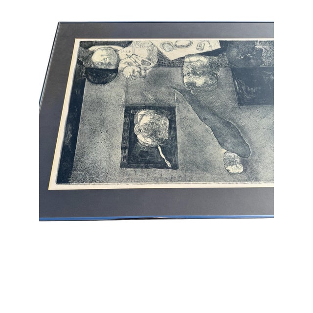 Jose Luis Cuevas (Mexican 1934-2017) "The Poet in the Dining Room," 1972 For Sale - Image 12 of 16