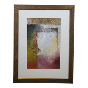 3 Kamy Deljou Abstract Symphony Musical Notes Mixed Media Paintings 37"