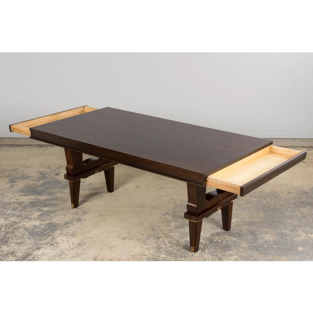 1930s French Parisian Art Deco Rosewood Dining Table For Sale - Image 17 of 18