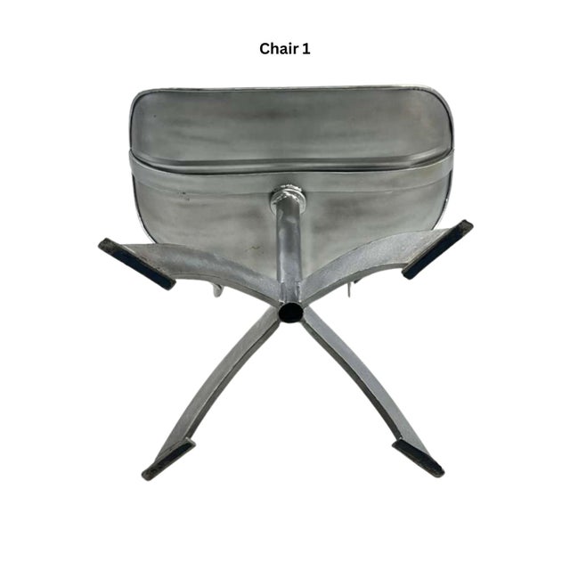 1960s Post Modern Metal Sculptural Chair (Set of 2) For Sale In Miami - Image 6 of 12