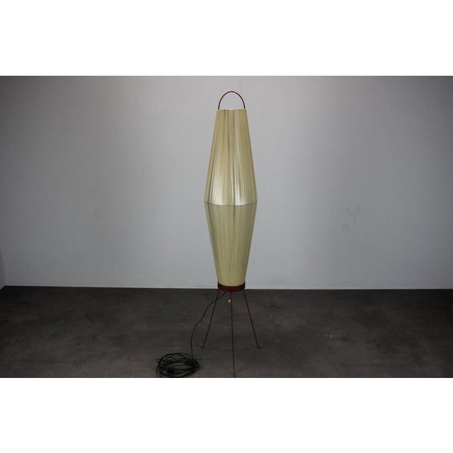 Large Vintage Czechoslovakian Floor Rocket Lamp, 1970s, in Very Good conditions. Designed 1970 to 1979 Up to 250V...