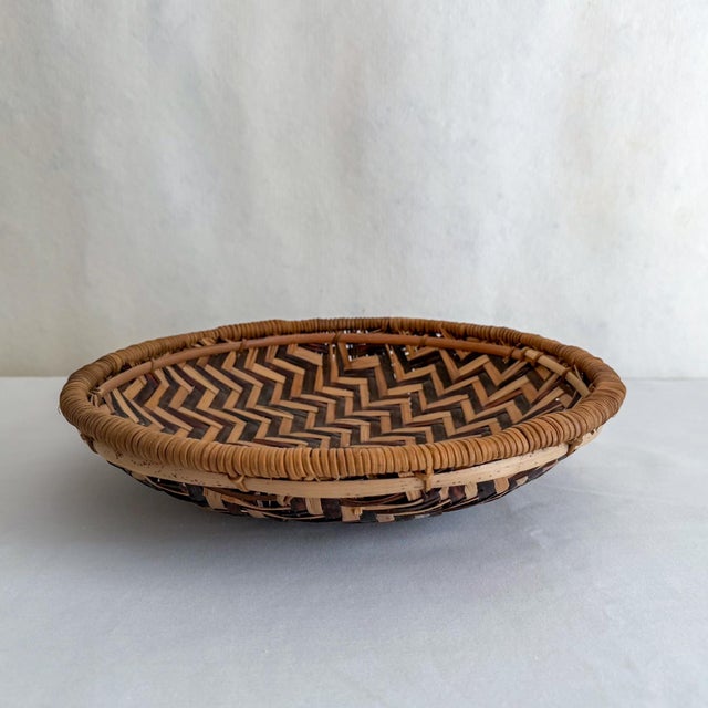 African Vintage Kenya Winnowing Basket For Sale - Image 3 of 11