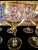 1980s Bohemian Crystal With 24k Gold Trim Stemware Set - Set of 13 For Sale - Image 6 of 12