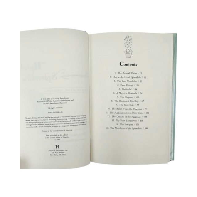 Gray Hotel Splendide by Ludwig Bemelmans 1993 Hardcover Book For Sale - Image 8 of 11