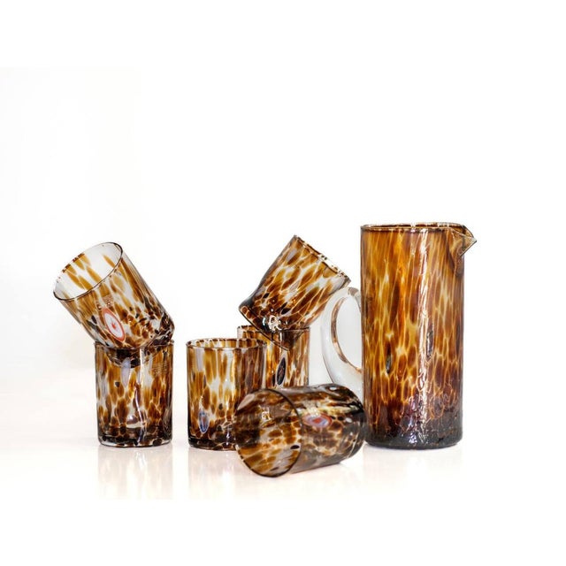 Cocktail Glasses by Iskra for Murano Verre, Set of 7 For Sale - Image 10 of 18