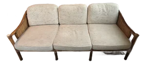 Vintage McGuire Original Rattan Three-Seat Sofa