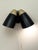 Mid 20th Century Vintage Mid Century Modern Black and Gold Metal Double Cone Shade Plug-in Wall Sconce For Sale - Image 5 of 12