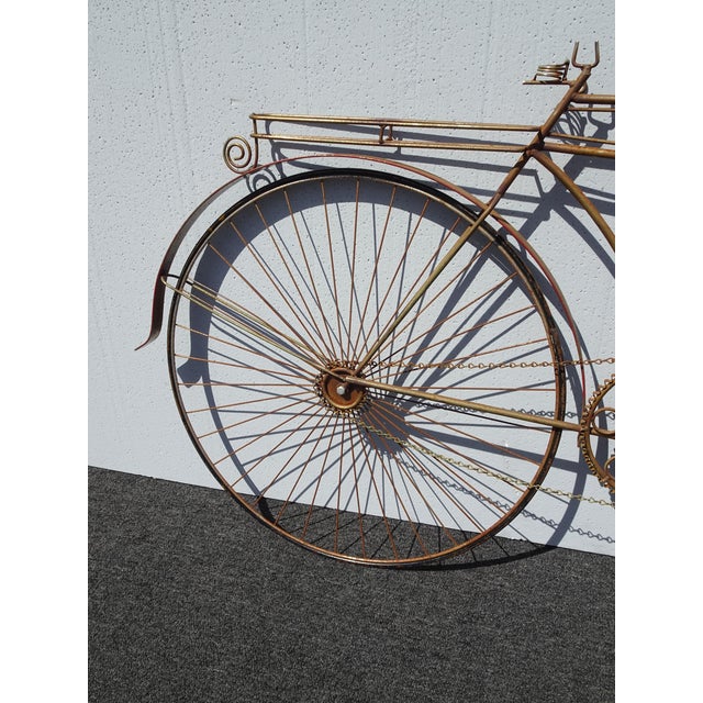 Vintage Rustic 1970's C Curtis Jere "Spinning Wheel" Bicyle Bike Wall Sculpture For Sale In Los Angeles - Image 6 of 17