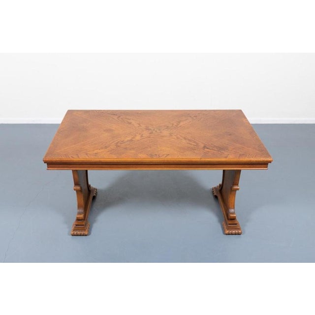 1950s Provenance Oak Dining Table and Dining Chairs, 1950s, Set of 7 For Sale - Image 5 of 18