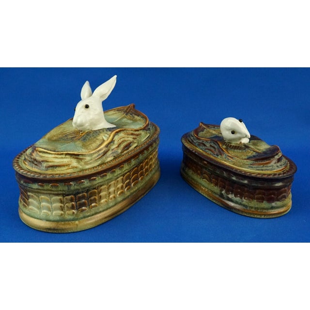 Measurements: rabbit box: height: 13 cm; width: 21 cm; depth: 12 cm chicken box: height: 9.5 cm; width: 16 cm; depth: 9 cm...