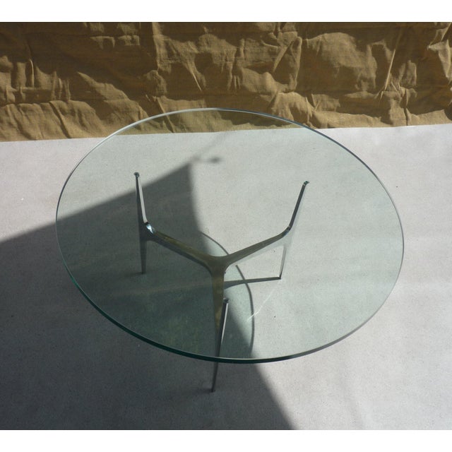 Metal Tripod Coffee Table by Knut Hesterberg for Ronald Schmitt, 1960s For Sale - Image 7 of 10