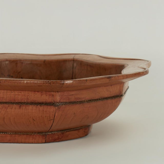 Late 19th Century Antique Chinese Wood Fruit Bowl For Sale - Image 5 of 10