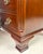 Late 20th Century Baker Furniture Chippendale Style Mahogany 3-Drawer Nightstands - A Pair For Sale - Image 10 of 18