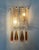 Metal Mid-Century Modern Italian Murano Wall Sconces from Mazzega, 1970s, Set of 3 For Sale - Image 7 of 13