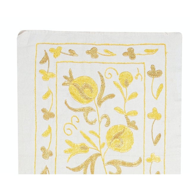 Hand-Embroidered 100% Cotton New Suzani Fabric Wall Hanging – Timeless Textile Art Experience the beauty of Central Asia...