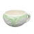 Late 20th Century Cabbage Ware Green and Cream Coffee Cups or Soup Mugs - Set of 3 For Sale - Image 5 of 7