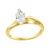 0.72 Carat Diamond Solitaire Pear Shape VS/E Engagement Ring 14 Kt Yellow Gold For Sale - Image 15 of 18