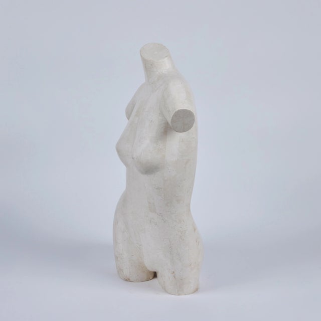 1970s Tessilated Travertine Marble Female Nude Sculture, Mailand Smith For Sale - Image 5 of 8