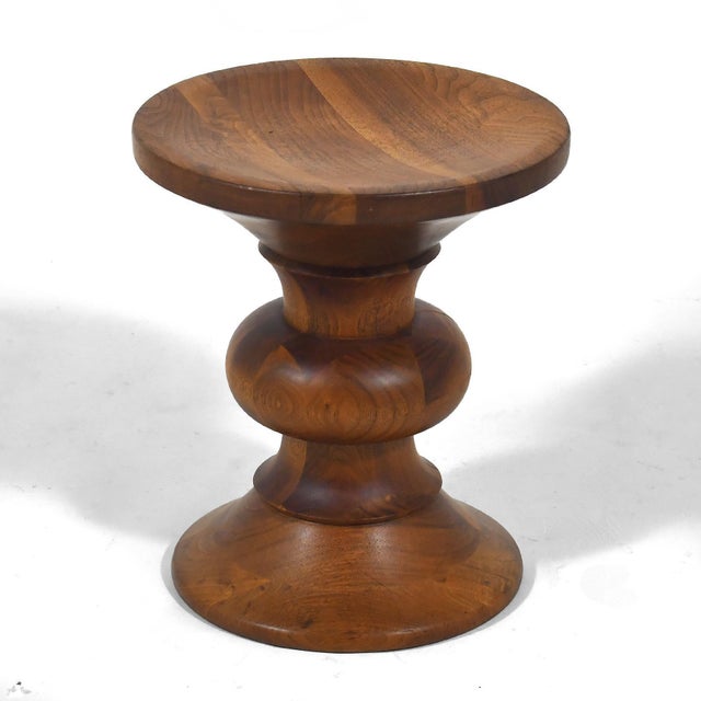 Eames Walnut Time-Life Stool by Herman Miller 1965 For Sale In Chicago - Image 6 of 9
