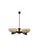 Brown Five Arm Pendant Light by Paaavo Tynell for Oy Taito Ab, 1940s For Sale - Image 8 of 15