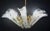 1970s Murano White Glass Petal Chandelier For Sale - Image 11 of 14