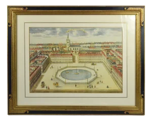Trowbridge Gallery London Gilt Frame W Fine St. James Square Print