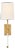 Camille 16" Sconce in Hand-Rubbed Antique Brass with Linen Shade Designer: Suzanne Kasler Finish: Hand-Rubbed Antique...