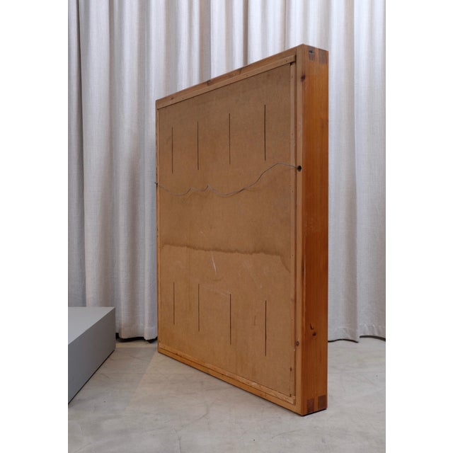 Wood Large Mid-Century Mirror by Roland Wilhelmsson, 1969 For Sale - Image 7 of 10