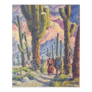 José Roig, Purcará De Tilcara, Early 20th-Century, Oil on Canvas For Sale