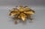 Hollywood Regency Gilt Metal Flower Shaped Flush Mount, 1970s For Sale - Image 12 of 16