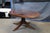 1980s Vintage Hekman Georgian Style Crotch Mahogany Oval Coffee Cocktail Table 52" For Sale - Image 5 of 11