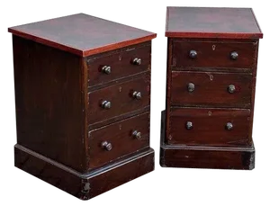 Victorian Bedside Tables, Set of 2