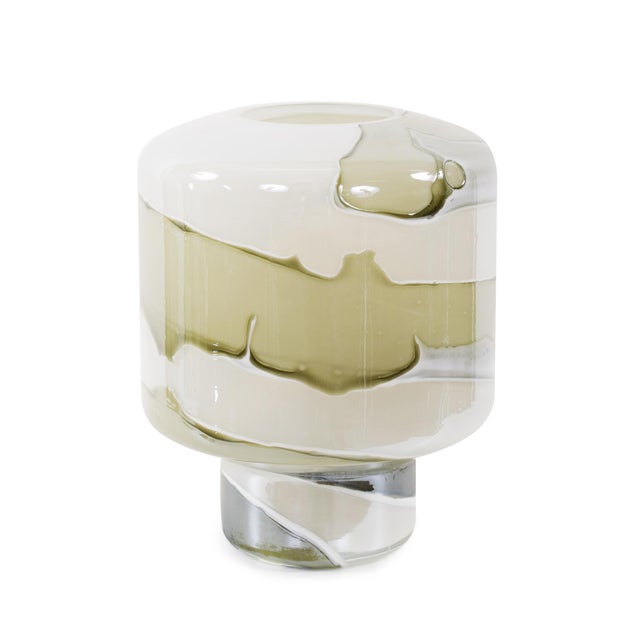 The Malin Vase, is a masterpiece of midcentury design, boasting a captivating rounded-edged cylindrical shape gracefully...