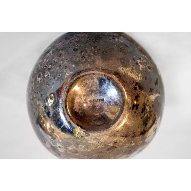 Silver-Plated Metal Vase by Lino Sabattini for Argenterie Sabattini, 1970 For Sale - Image 3 of 4