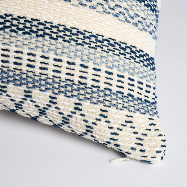 This pillow features Fremont Indoor/Outdoor with a Knife Edge finish. Don’t be fooled by this rich, geometric woven...