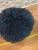 3-Black Tibetan, Mongolian Lambskin Sheepskin Round Decor Pillows. Measure 15" each in Diameter. Stunning, Fun & Stylish!...