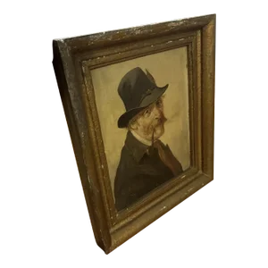 Antique Hermine Gartner Original Painting Unsigned Framed