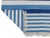 Handmade Cotton Multi Striped Rug, Blue And White 8'x10' For Sale - Image 6 of 8