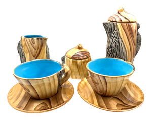 Vintage Tea Set by Grandjean-Jourdan for Vallarius, 1960s, Set of 5