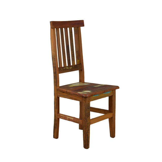 Reclaimed Wood Chair Set of 2 Chairish