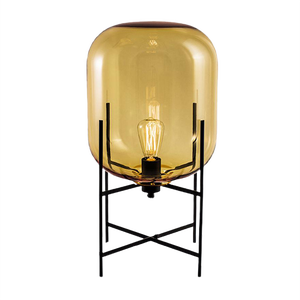 Oda Small in Amber and Black by Sebastian Herkner for Pulpo