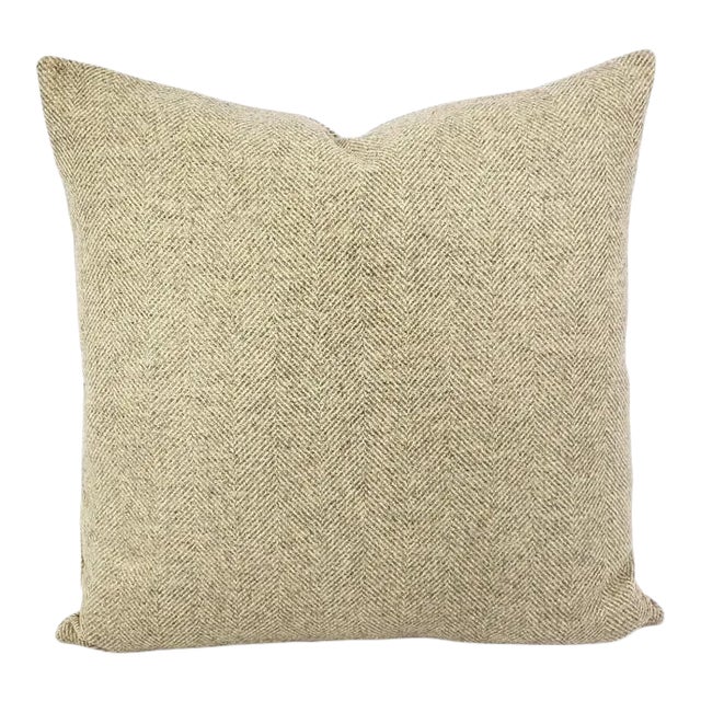 Travers Hornbuckle in Pebble Pillow Cover For Sale