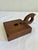 Antique Primitive Wooden Chamberstick Candle Holder For Sale - Image 4 of 9