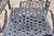 Late 20th Century Mediterranean Style Aluminum Swivel and Tilt Black Tuscan Garden Patio Chairs For Sale - Image 5 of 10
