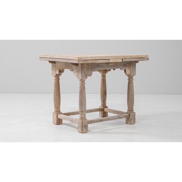 Wood 20th Century French Oak Folding Table For Sale - Image 7 of 18