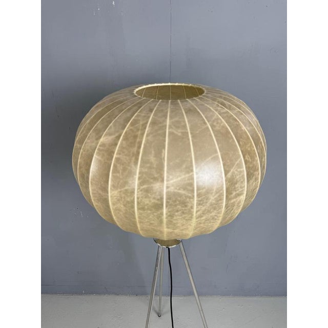 Cocoon Tripod Floor Lamp from Goldkant Leuchten, 1960s For Sale - Image 9 of 17